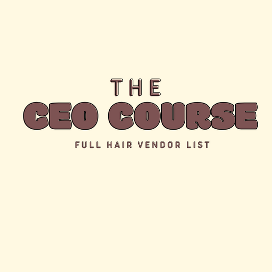 CEO COURSE HAIR VENDOR LIST